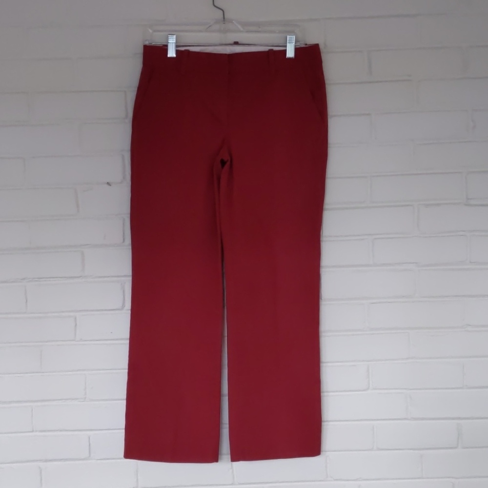 J. Crew Addison Work Pant in Maroon